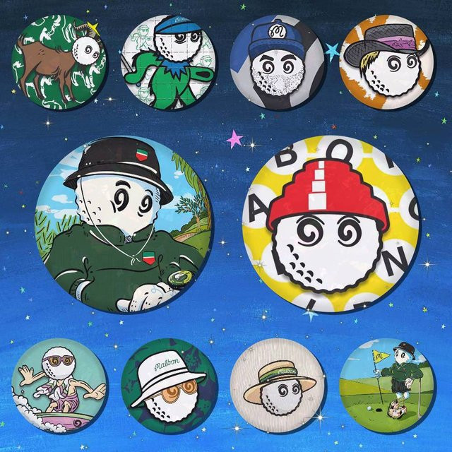 Bilibili Cartoon-Avatar Anstecknadeln, runde Manga-Broschen aus Metall in Multicolour für Rucksäcke und Kleidung - Bild 1