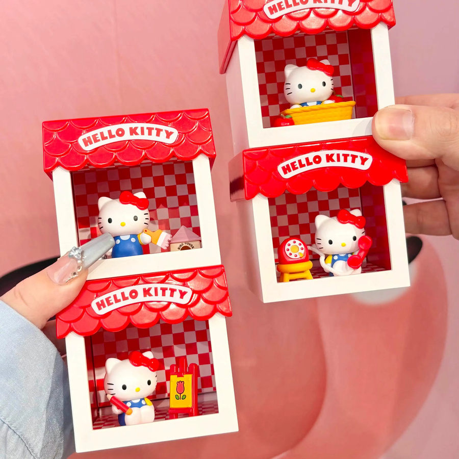 Sanrio Hello Kitty Niedliches Haus Micro Box Blind Box Figur, Einzelfigur - Bild 2