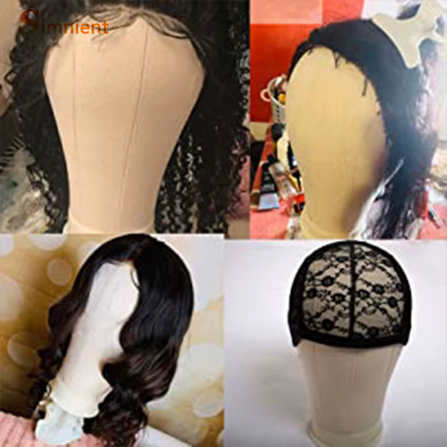 Simnient Trainings-Mannequin-Kopf aus Leinwand, Styling-Übungskopf mit Stativ - Bild 4