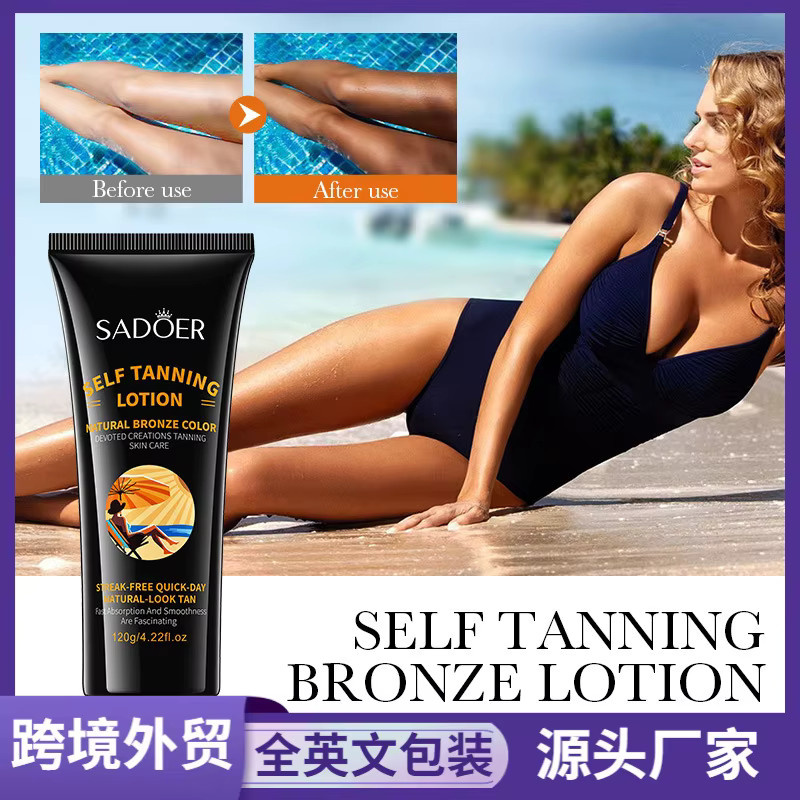 SADOER Selbstbräuner-Lotion für Gesicht und Körper, Unisex - Bild 2