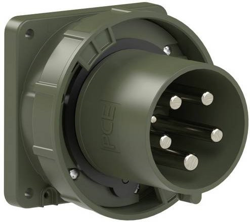 PC Electric Power Twist 645-6.u CEE Anbaustecker 125A 5polig in Grün IP67 - Bild 1