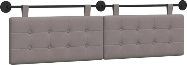 vidaXL Wandmontiertes Hängemodell in Taupe mit Stoffbezug, B/T/H: 190 x 55 x 5 cm - Bild 1