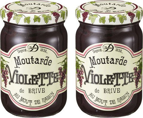 Elie Denoix Moutarde Violette de Brive Senf 2 x 200 g - Bild 1