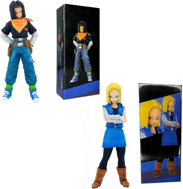 Yiran toy 1 Dragon Ball Z Android 17 und 18 Anime Figur, Actionfiguren, 24cm, ab 14 Jahre - Bild 1