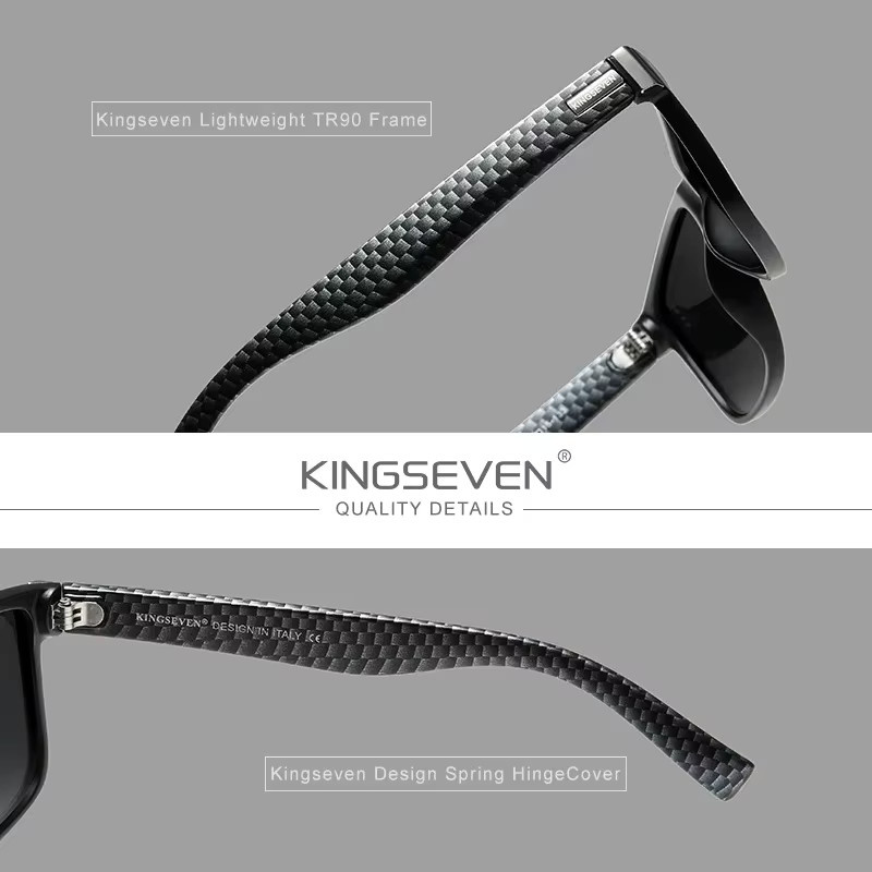 KINGSEVEN Sportsonnenbrille, rechteckig, Zebra Muster, multicolor, Unisex - Bild 3