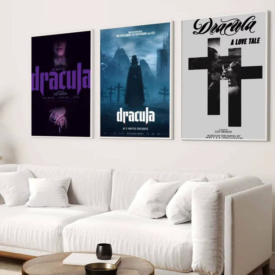 Selbstklebendes Poster Dracula A Love Tale im Vintage-Stil für deine Heimdekoration, B: 15,0 cm, H: 10,0 cm - Bild 2