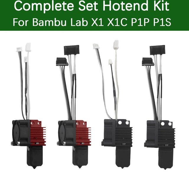 Bambu Lab Hotend-Set mit Lüfter-Upgrade 2.0 und Düse für X1, X1C, P1P und P1S - Bild 1