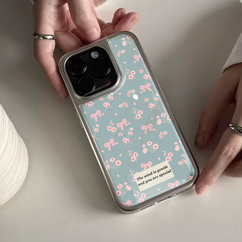 Stoßfeste DecoPhone Handyhülle mit Hydrogel-Rückplatte für iPhone 17, 16, 15, 14 Pro Max in Silber - Bild 3