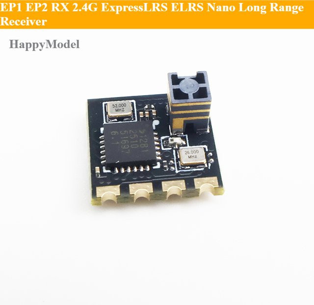 HappyModel EP1 EP2 RX 2.4G ExpressLRS ELRS Nano Langstrecken-Empfänger für ES24TX Modul in Schwarz - Bild 1