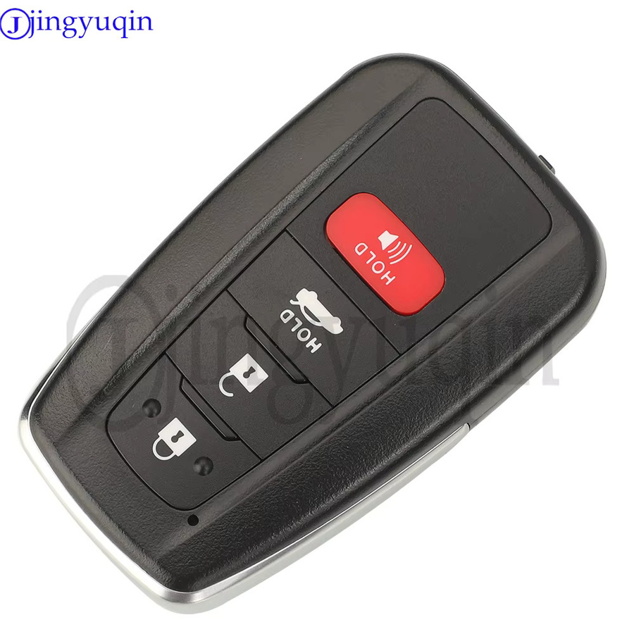 Jingyuqin Smart Remote Car Key für Toyota Corolla 2018-2022, 433MHz, 4A HITAG AES NCF29A1M Chip, Schwarz - Bild 2