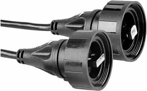 Bulgin USB-Datenkabel mit USB-A und USB-B Stecker, Schwarz, Länge: 2,00 m - Bild 1