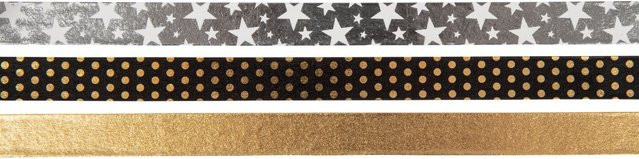 Rayher Washi Tape Set Gold und Silver Foil in Multicolor aus Papier - Bild 1