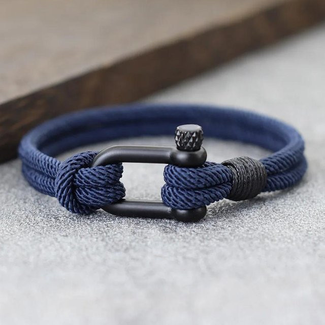 Armband Herren, Edelstahl, Schwarz - Bild 1
