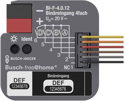 Busch-Jaeger Drucktaster Flush Push Button in Grau 2CDG510024R0021 - Bild 1