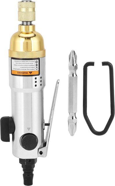 TOMTOP JMS Pneumatischer Luftschrauber mit 14 mm Spannfutter, reversibler gerader Hand Schrauber, Silber, 10500 U/min - Bild 1