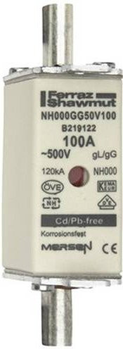 Mersen NH-Sicherungseinsatz SF Größe 000 gG 100A 500V - Bild 1