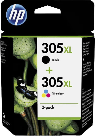 HP 305XL Tintenpatronen Set für Tintenstrahldrucker, 4 Farben (Schwarz und Multicolor) - Bild 1