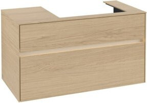 V&B Waschtischunterschrank Collaro mit LED-Waschtisch, B/T/H: 100 x 54,8 x 50 cm, Farbe Nord Oak - Bild 1