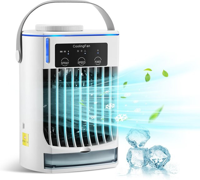 AFDEAL Mini Klimaanlage Luftkühler Monobloc in Weiß - Bild 1