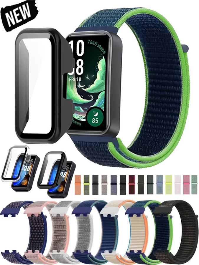 Huawei Uhrenarmband Nylon, Schwarz, Unisex - Bild 5