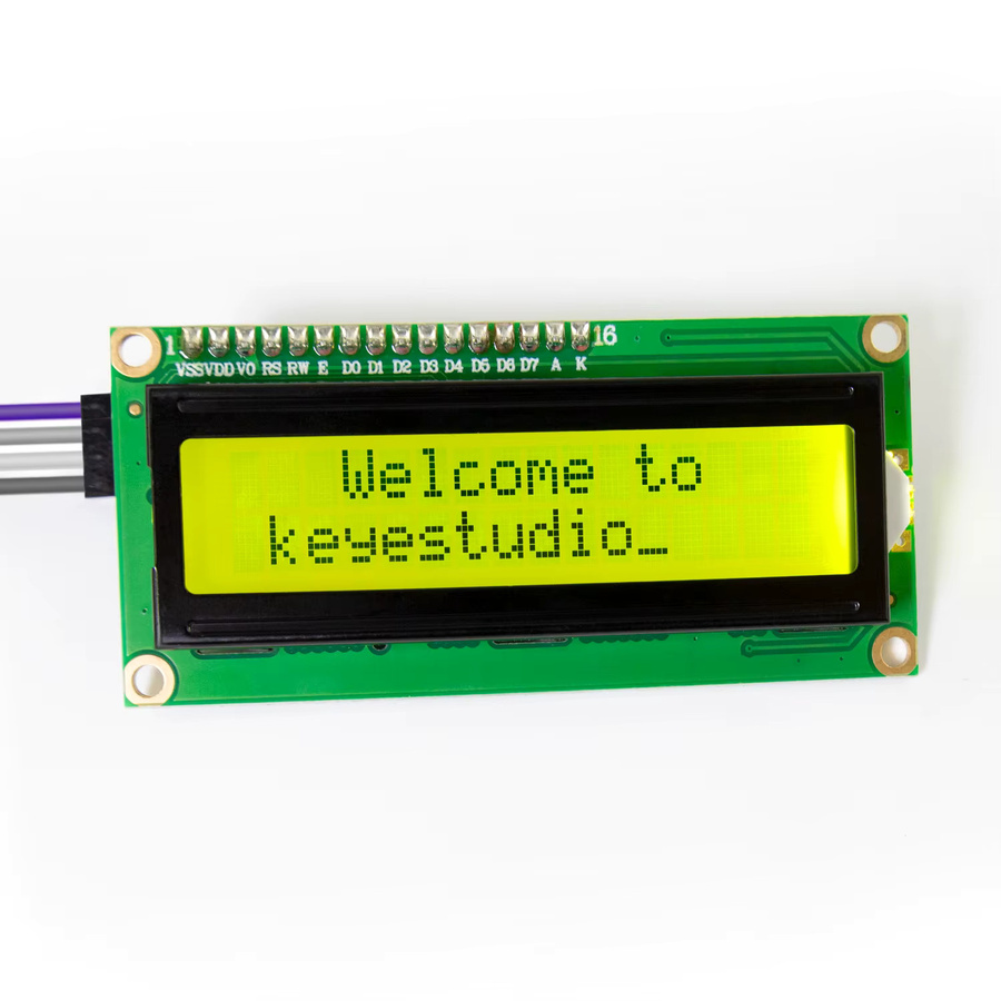 Keyes LCD1602 I2C Modul 16x2 Zeichen Display mit gelb-grüner Hintergrundbeleuchtung für Arduino Projekte - Bild 2
