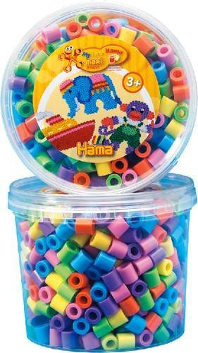 HAMA Maxi Perlen Dose, pastellton, 600 Stück - Bild 1