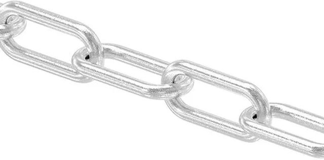 FeNau Langgliedrige Kette aus Edelstahl V4A in Silber, Durchmesser: 6 mm, DIN 763 - Bild 1