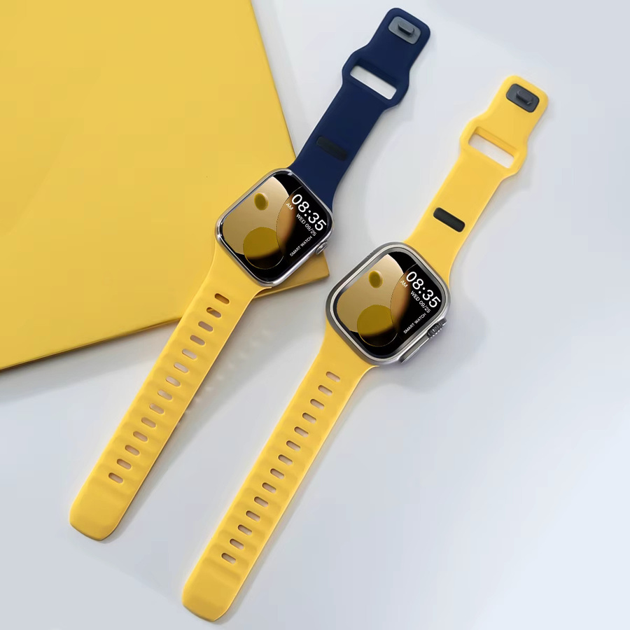 CAOWTAN Uhrenarmband Silikon, Bunt, Unisex, für Apple Watch - Bild 2
