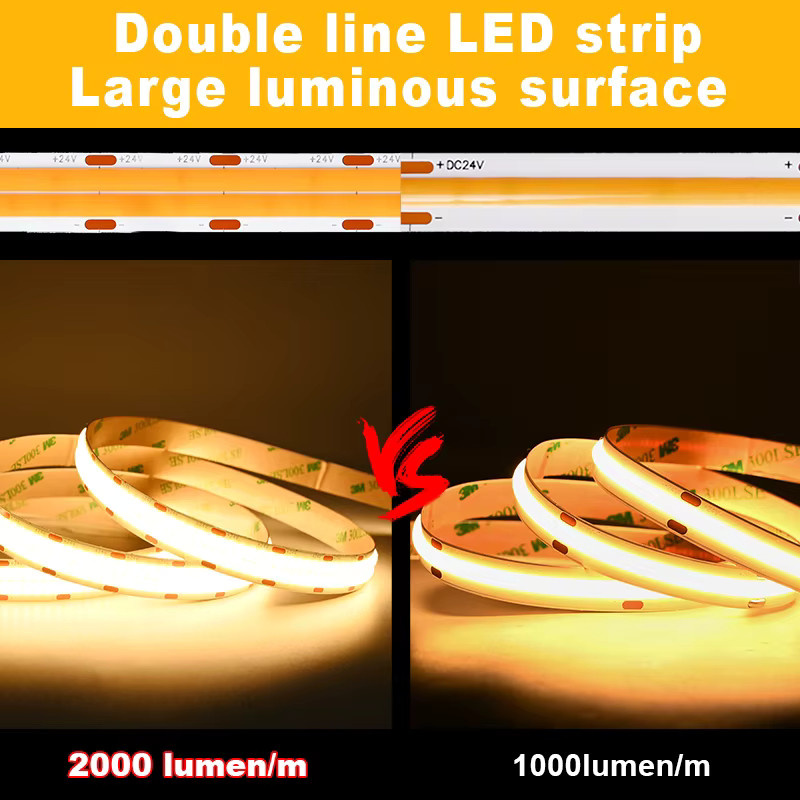 COXO COB-LED-Streifen dimmbar, 2000 lm/m, 24 V, weißes Licht für Küchenbeleuchtung - Bild 3