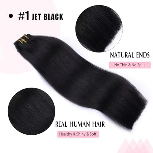 Boymia Echthaar-Clip-In-Extensions - Bild 1