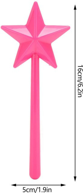 TOMTOP JMS Salz- und Pfefferstreuer Set Zauberstab-Design in Pink, 2 Stück - Bild 1