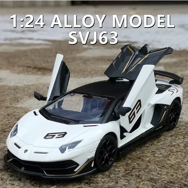 Aventador SVJ 63, Rennwagen, 1:24, Metall, mit Ton und Licht - Bild 1