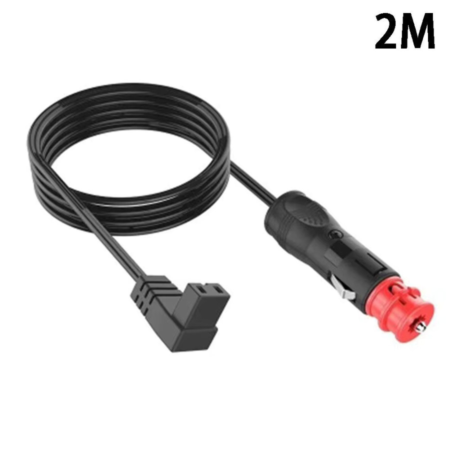 12V Auto Kühlschrank Netzkabel mit Zigarettenanzünder Adapter und Verlängerung, Länge: 2 m, Schwarz - Bild 4