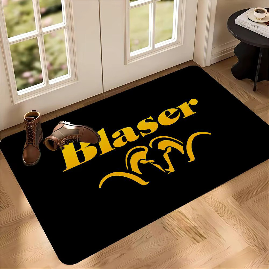 Rutschfeste Blaser Fußmatte aus Polyester in Schwarz, rechteckig, für den Innen- und Außenbereich - Bild 3