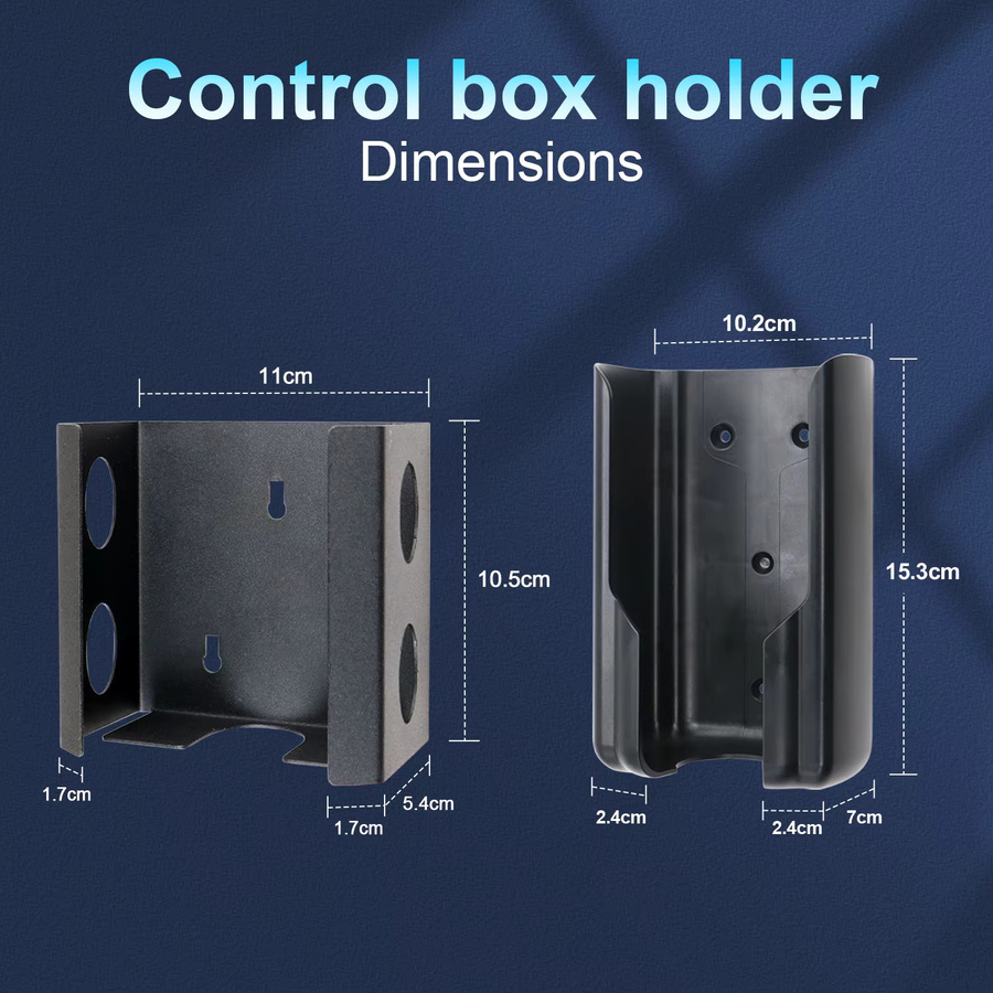 Kolanky EV Home Charging Wallbox-Halter aus Kunststoff und Eisen in Schwarz - Bild 4