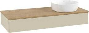V&B Waschtischunterschrank Antao mit Beleuchtung, Farbe Braun, WBP honig lackiert, B/T/H: 120 x 50 x 19 cm - Bild 1