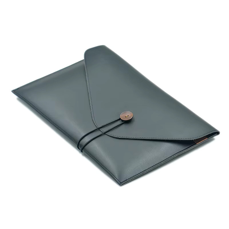 JGTKECO Laptop Hülle im Retro-Stil aus PU-Leder für 14 Zoll MacBook Pro und Huawei Matebook, Farbe: Braun - Bild 1