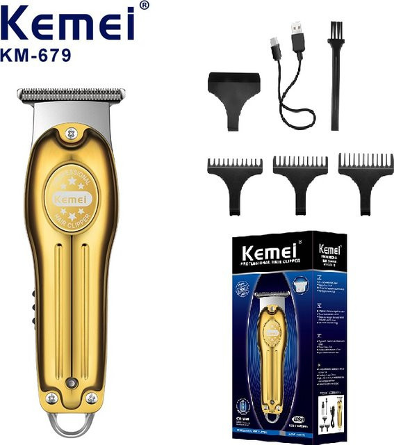 Kemei Haarschneidemaschine, Gold-Silber, Unisex - Bild 1