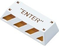 Keychron Enter Aluminum Alloy Artisan Keycap Tastenkappe in Weiß und Orange - Bild 1