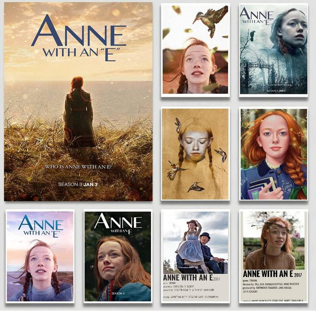 Selbstklebendes Wandkunst-Poster Anne With An E TV-Serie auf Leinwand, Mehrfarbig, Rechteckig - Bild 1