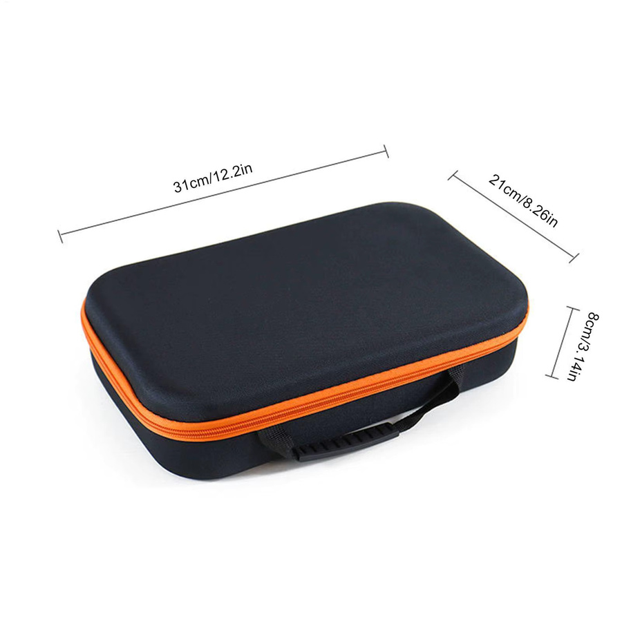 Tragbare Aufbewahrungstasche für elektrische Bohrmaschinen aus Oxford-Stoff in Schwarz, stoßfester Hardware-Organizer für Elektriker, B/T/H: 31,0 x 21,0 x 8,0 cm - Bild 6