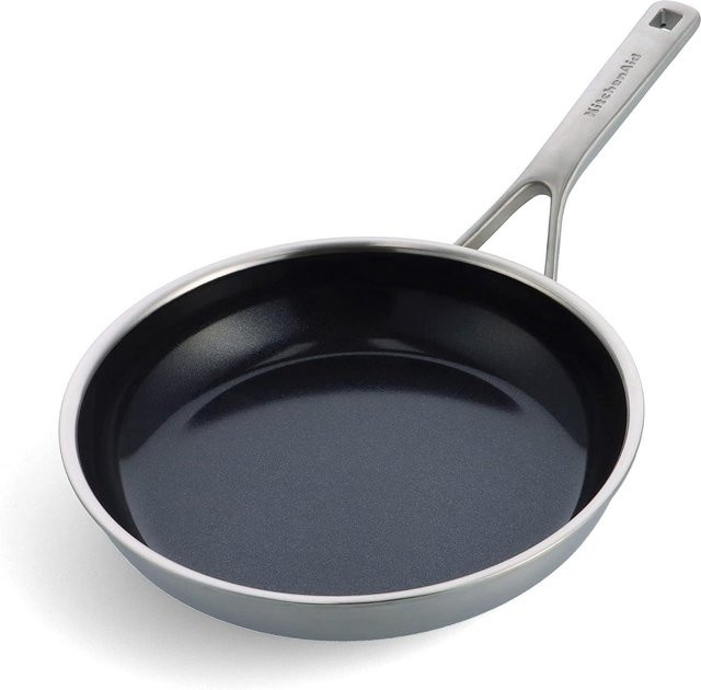 KitchenAid Bratpfanne aus Edelstahl in Silber, Durchmesser: 24 cm - Bild 1