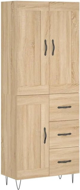 vidaXL Highboard Sonoma-Eiche modern mit Türen, B/T/H: 69,5 x 34,0 x 180,0 cm - Bild 1