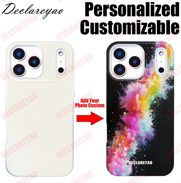 Personalisierte DIY-Fotohülle für Samsung Galaxy S23 Plus S24 Ultra S25 Edge S26 von DECLAREYAO in Beige und Multicolour - Bild 1
