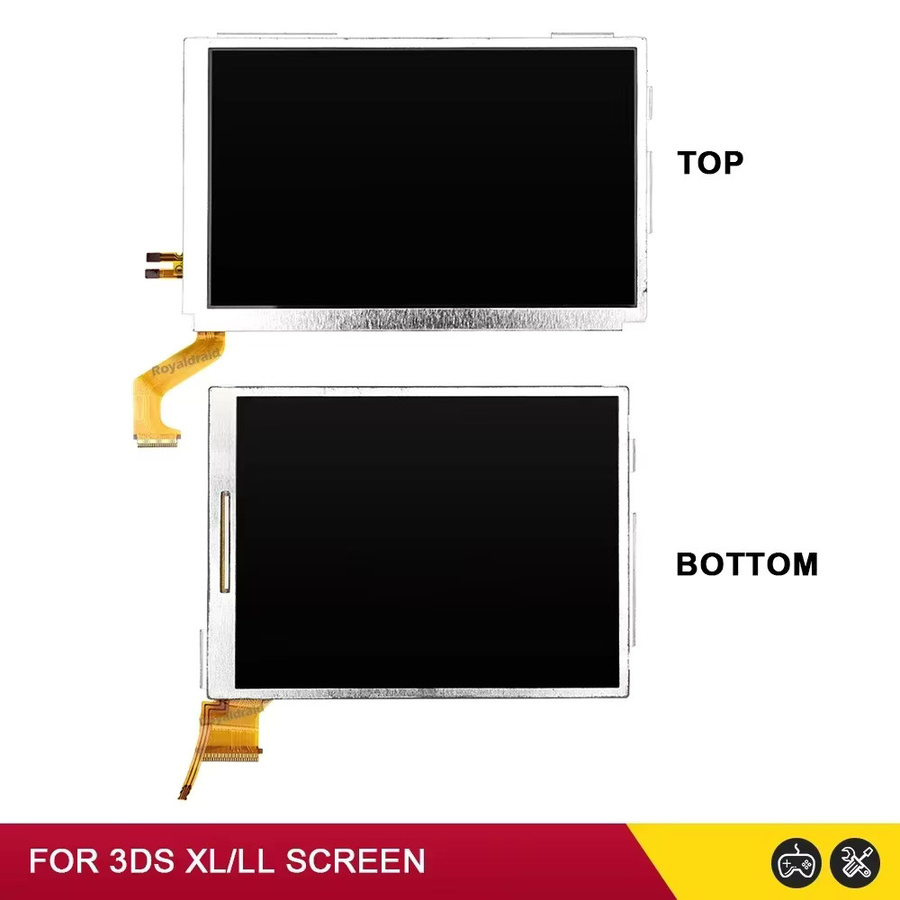 Nintendo Ersatz-LCD-Bildschirm-Set für 3DS XL LL in Schwarz - Bild 2