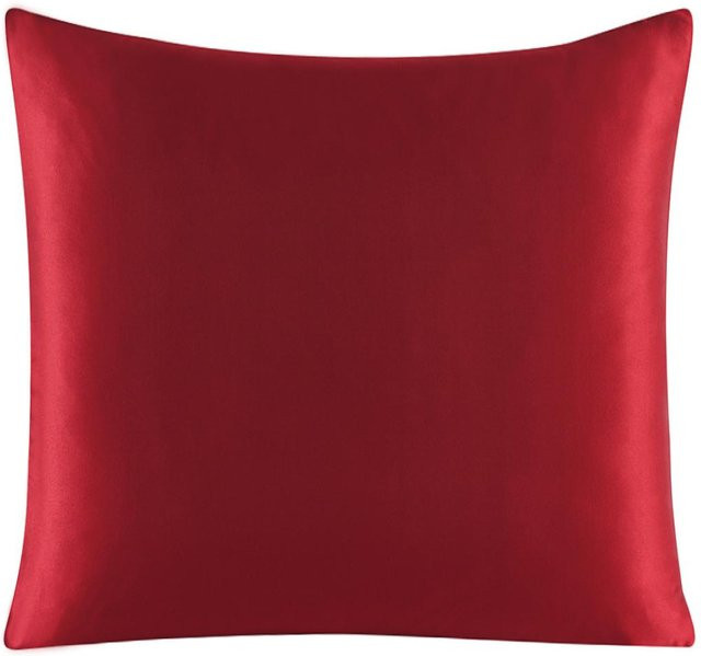 JMG Clothing Kissenbezug aus 100% reiner Seide mit Reißverschluss, Farbe: Rot, Form: Quadratisch - Bild 1