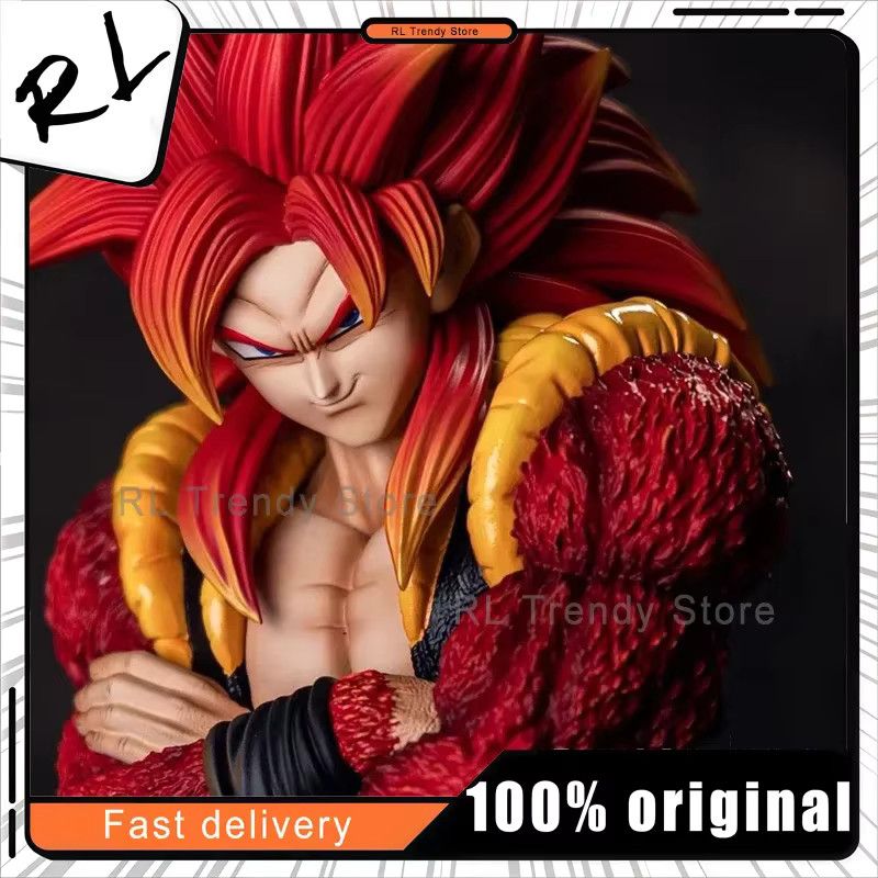 JG Dragon Ball Gogeta Super Saiyajin 4 Figur aus PVC, Höhe: 33 cm, Farbe: Rot/Multicolor - Bild 3