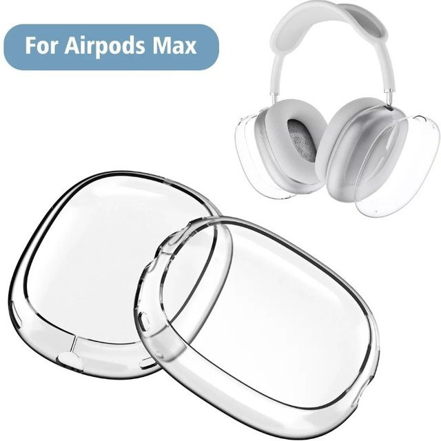 Transparente TPU Schutzhülle für Apple AirPods Max als weiches Anti-Scratch Cover - Bild 1