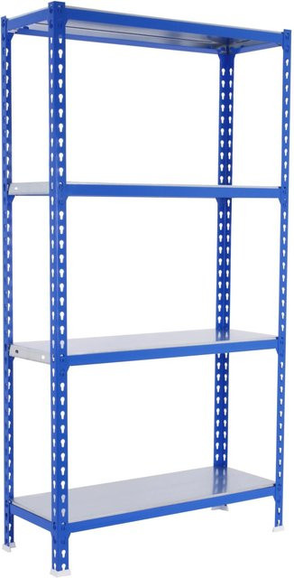 PROREGAL Schwerlastregal Mid Metal Shark Blau-Verzinkt, H x B x T: 150 x 100 x 50 cm - Bild 1