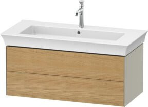 Duravit Waschtischunterschrank ohne Aufsatz White Tulip in Mattweiß, B/T/H: 98,4 x 45,8 x 45,8 cm - Bild 1